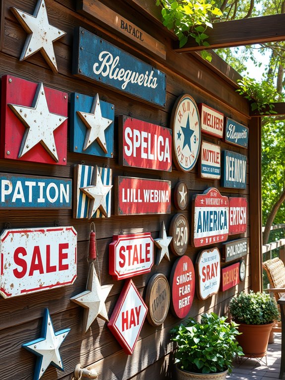 nostalgic american signage collection