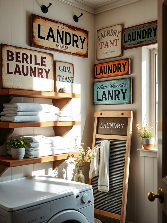 nostalgic vintage laundry decor