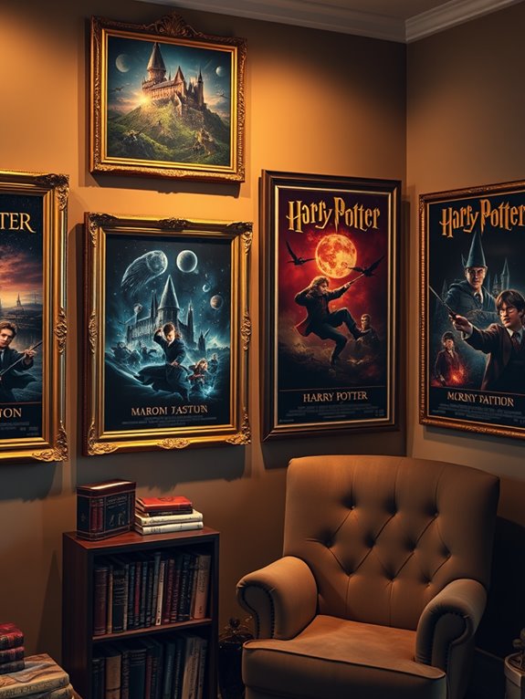 nostalgic vintage movie art