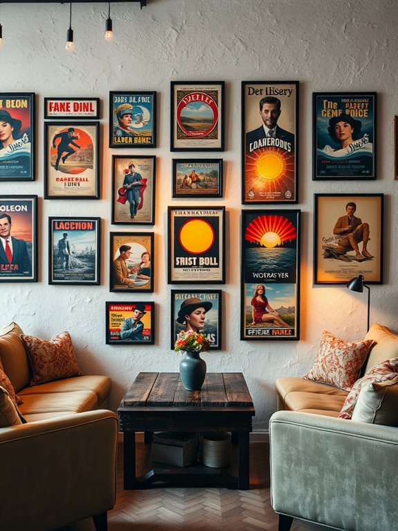 nostalgic vintage poster collection