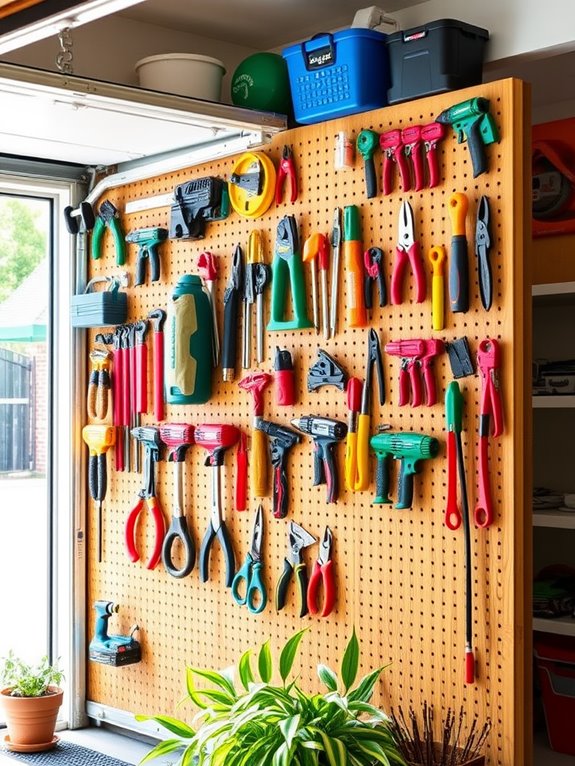 organized functional pegboards solution