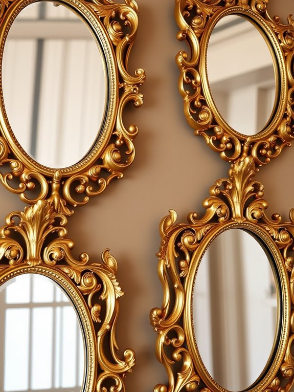 ornate vintage decorative mirror