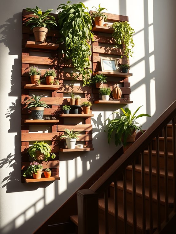 pallets repurposed for display