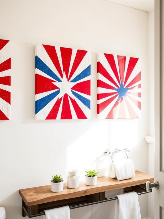 patriotic canvas art project