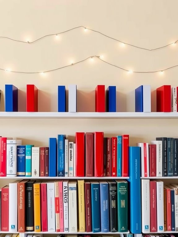 patriotic colored bookends set