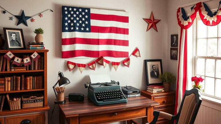 patriotic decor for study