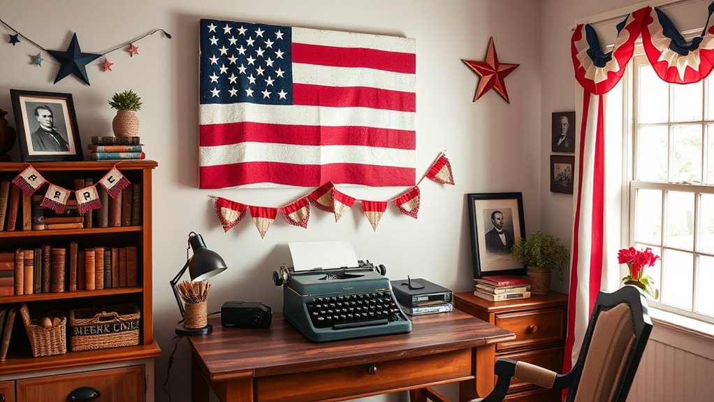 patriotic decor for study