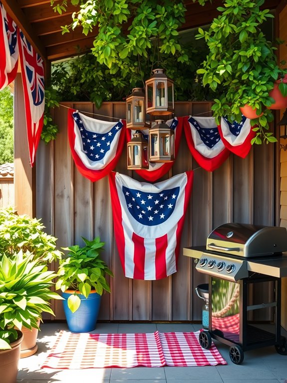 patriotic decorative display banners