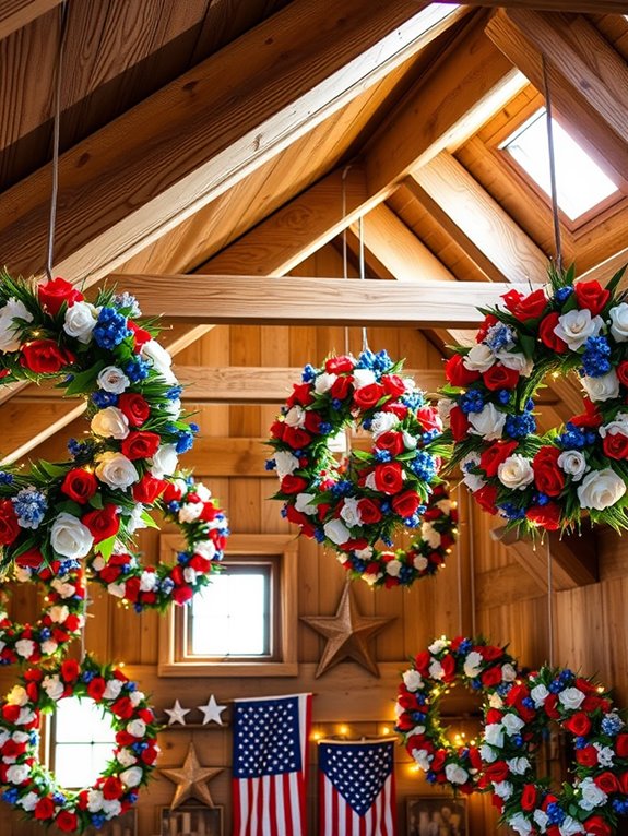 patriotic decorative door wreaths