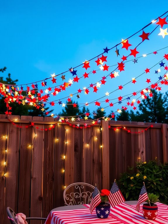 patriotic decorative fabric banners