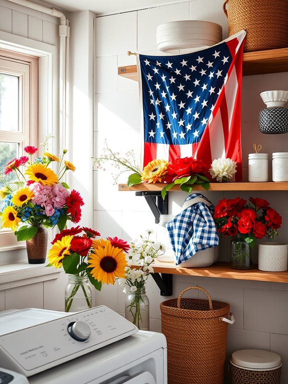 patriotic floral designs display