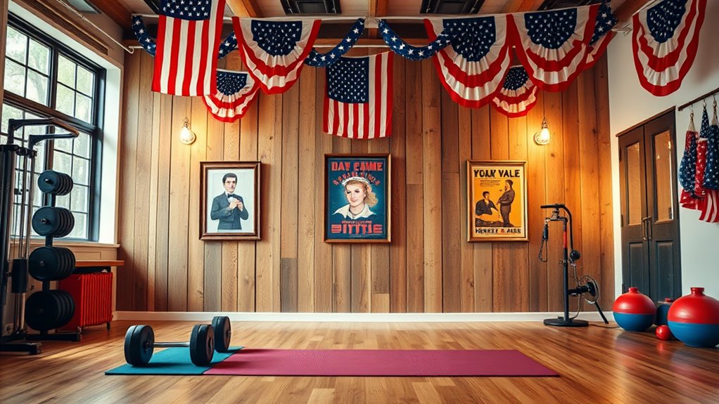 patriotic gym decor ideas