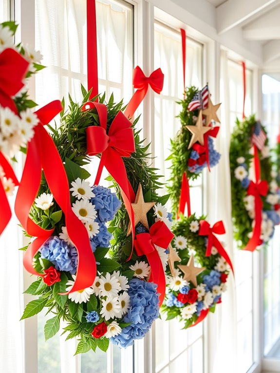patriotic holiday wreath decorations