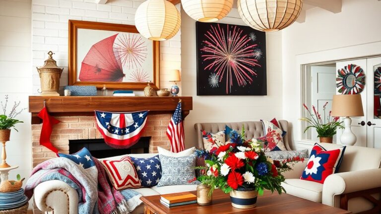 patriotic living room decor