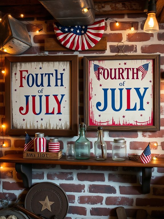 patriotic retro holiday decor