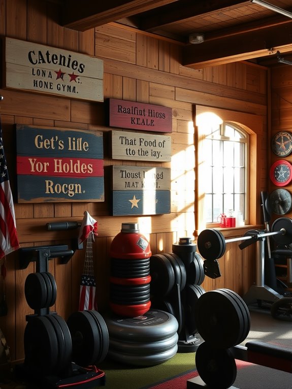 patriotic rustic wood signs