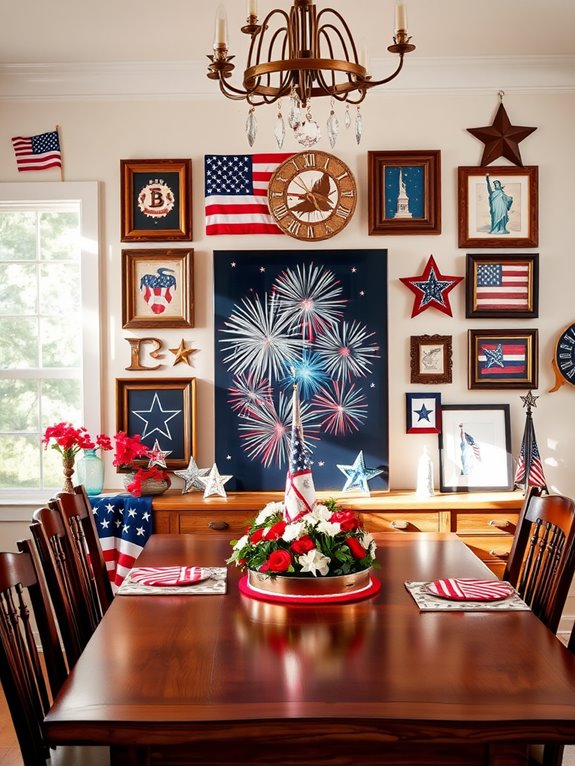 patriotic themed wall decor