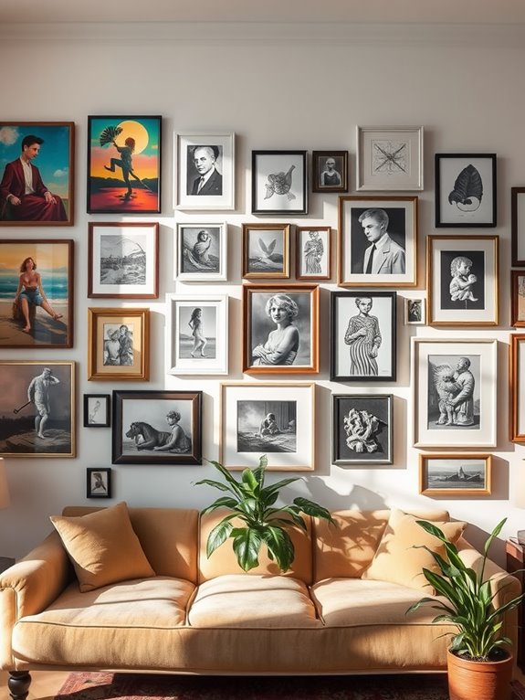 personalized art display ideas
