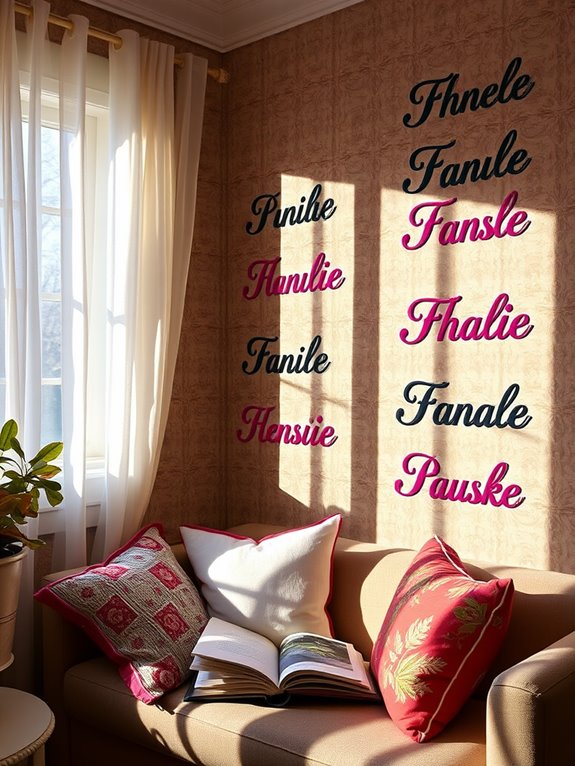 personalized wall name stickers