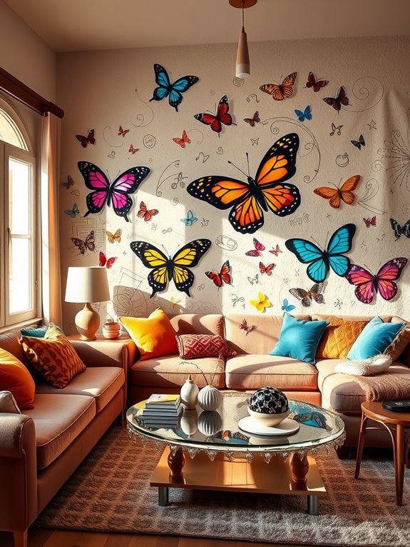 playful artistic wall decals