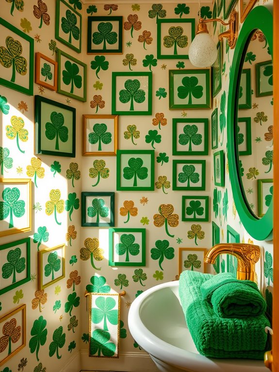 playful clover pattern design