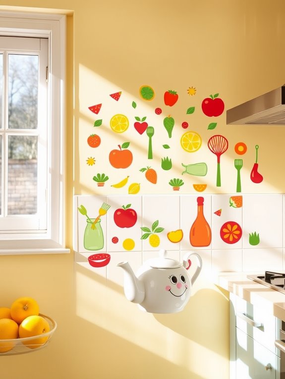 playful decorative wall stickers