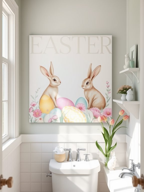 playful easter bunny illustration