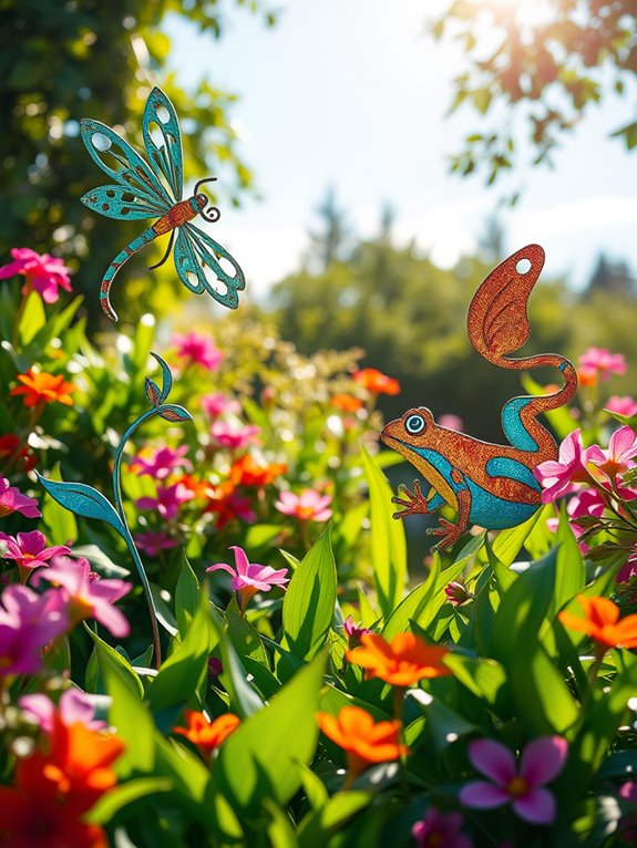 playful fantasy garden beings