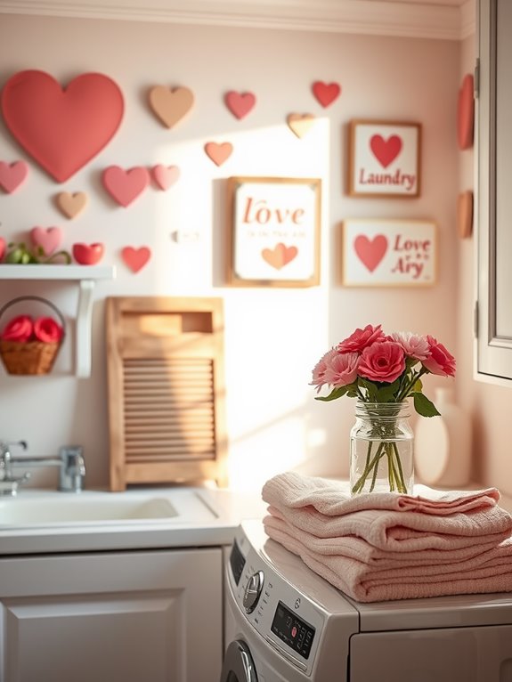 playful laundry room decor
