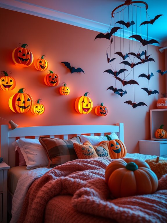 playful pumpkin wall decor