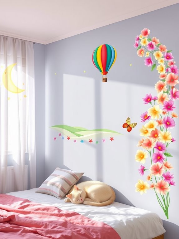 playful wall decor stickers