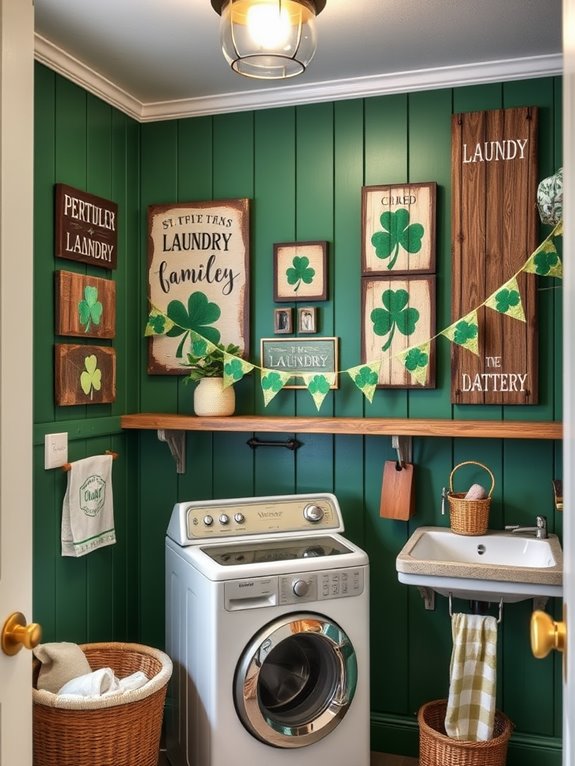 quirky retro laundry decor