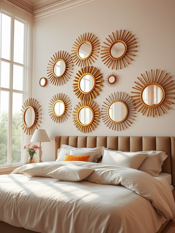 radiant sunburst mirror decor
