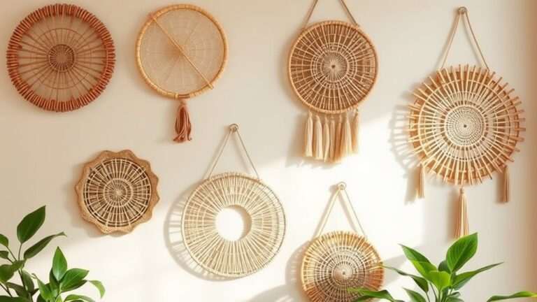 rattan wall hangings decor