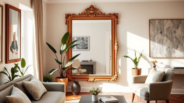 rectangle wall mirror decor