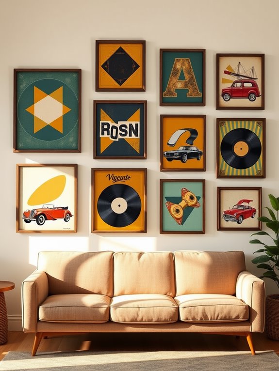 retro inspired art collections