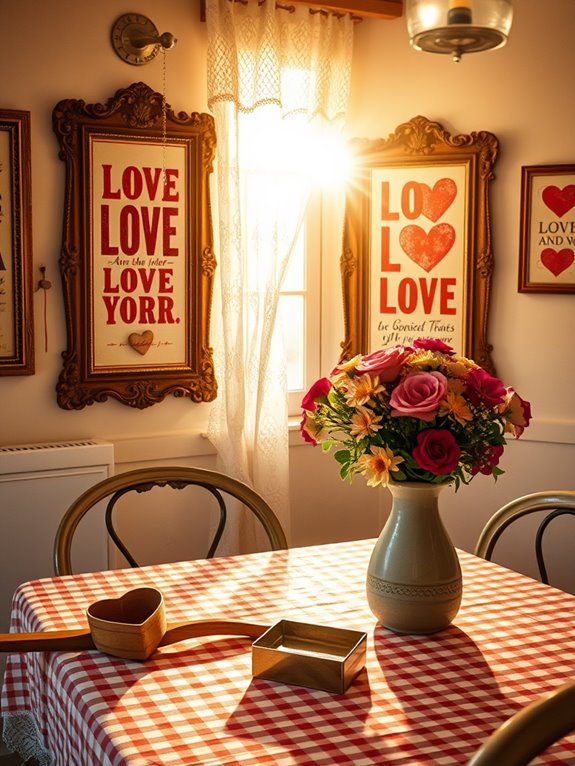 retro romantic artwork collection