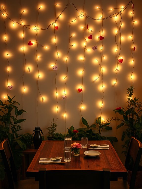 romantic ambiance and messages