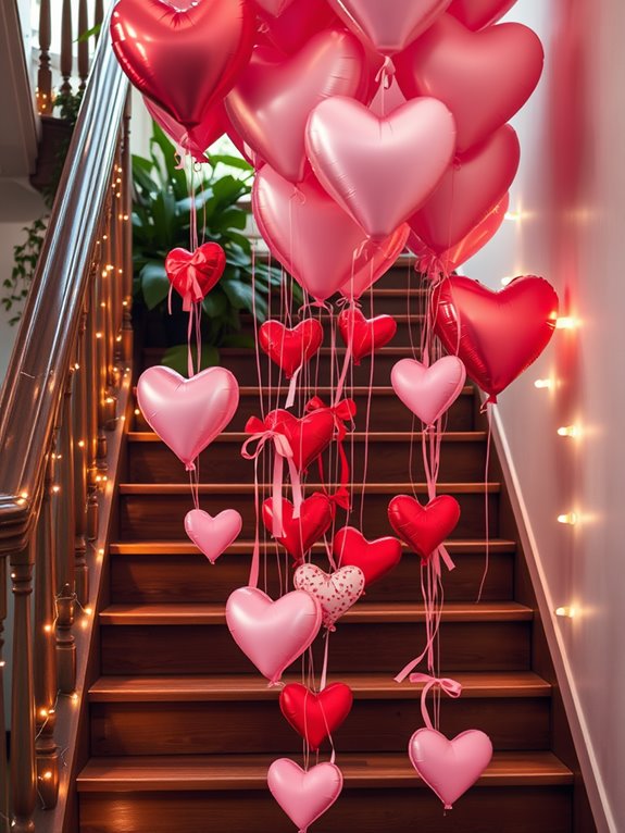 romantic balloon decoration display