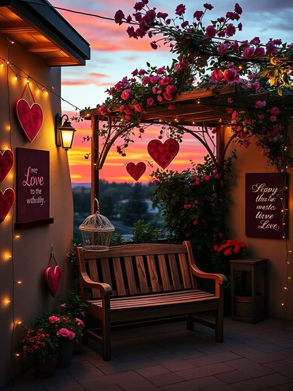 romantic expressions on canvas