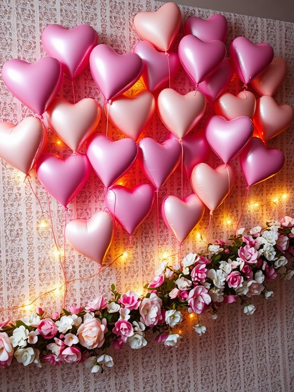 romantic floating heart decorations