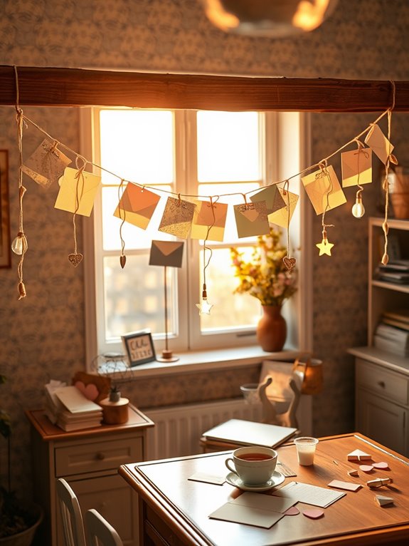 romantic handmade letter decoration
