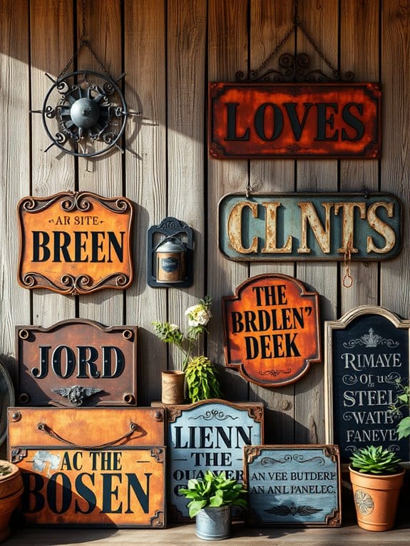 rustic metal home decor