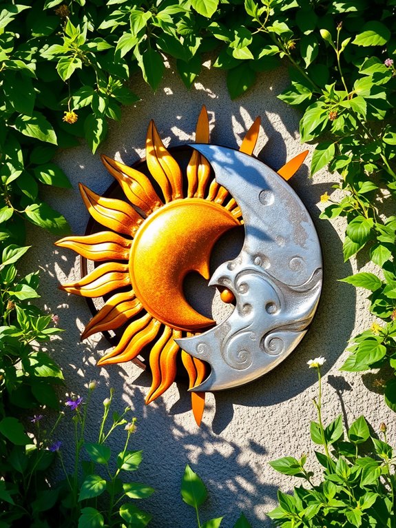 rustic sun and moon