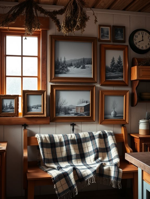 rustic wall art display