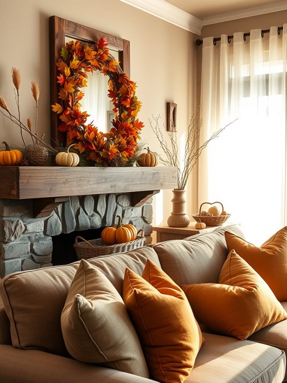 rustic wood accent decor