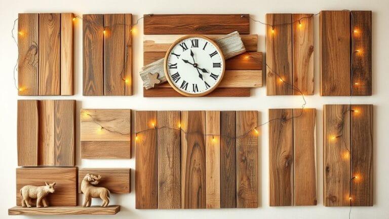 rustic wood wall decor