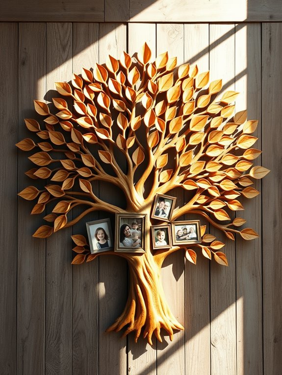 rustic wooden family decor