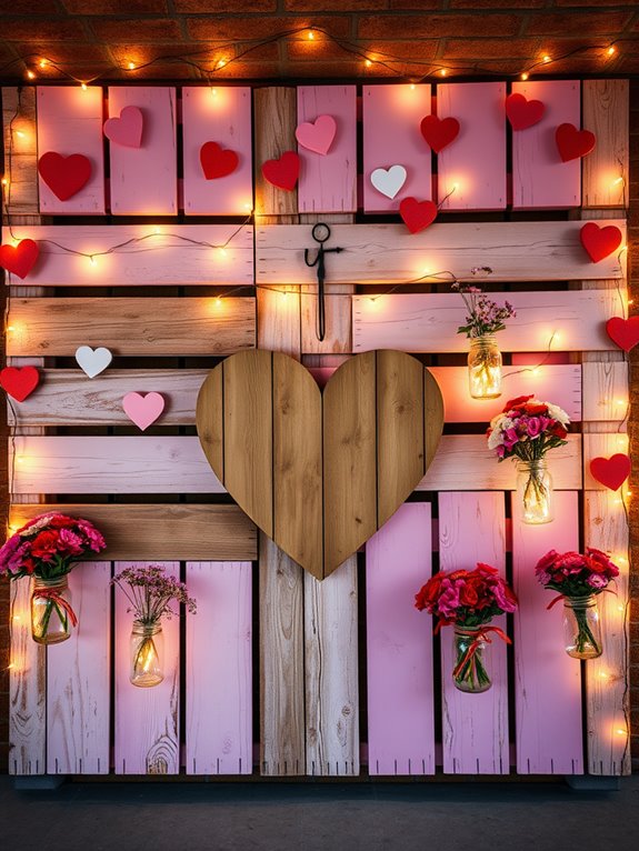 rustic wooden pallet art