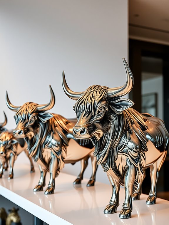 sculptural elegance in metal